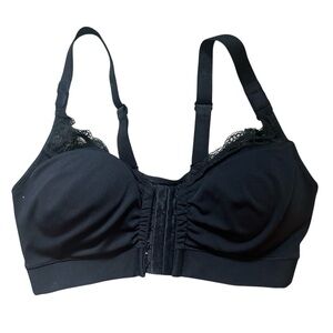 LaBratory Surgical Couture‎ Lace Post-Op Bra Black Size XS